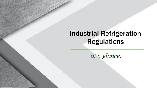The Regulation of Industrial Refrigeration Equipment is Increasing.
